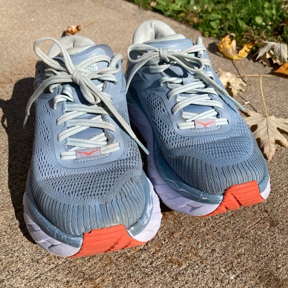 Hoka One One W Bondi 7 Blue Fog Running Shoe Sneaker Women’s Size 6 - Picture 5 of 16